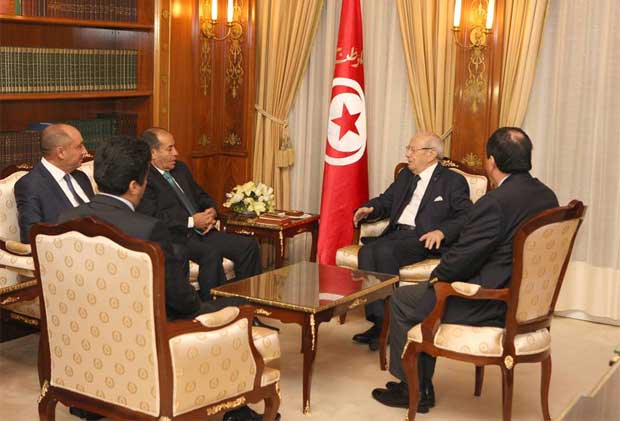 BCE reçoit l'ancien 1er ministre libyen et le président du bureau politique AFN Mahmoud Jibril