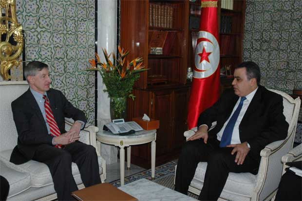 Mehdi Jomâa reçoit Jacob Walles à la Kasbah