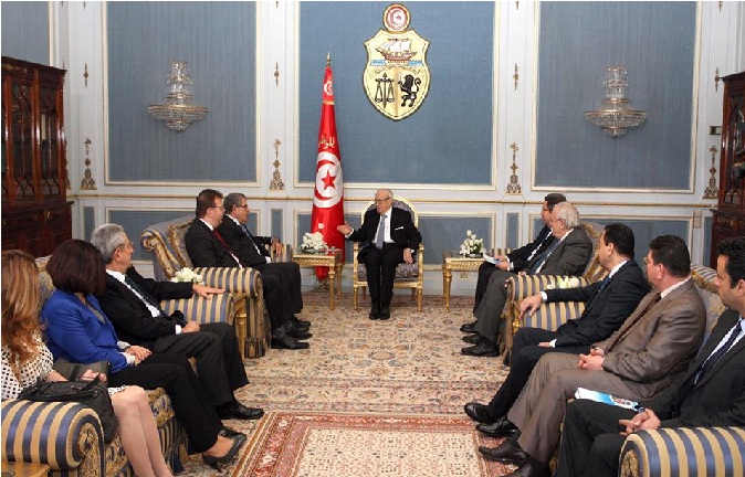 Bji Cad Essebsi reoit une dlgation du comit international des jeux mditerranens