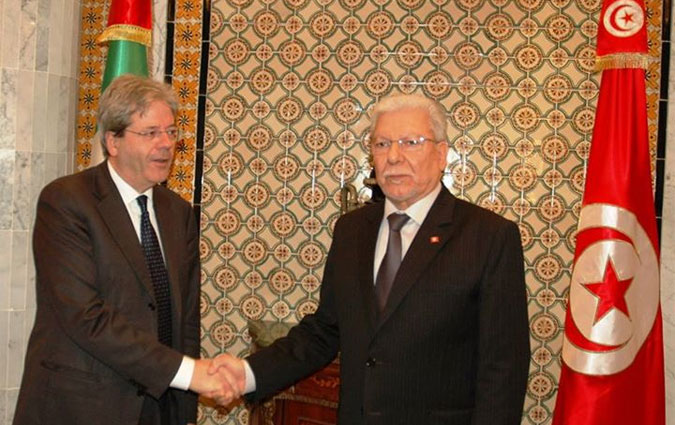 Paolo Gentiloni à Taïeb Baccouche : L'Italie prendra part à la marche de Tunis contre le terrorisme