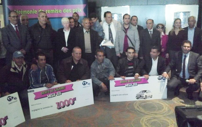 Tunisie Telecom récompense les gagnants au TT Méga jeu