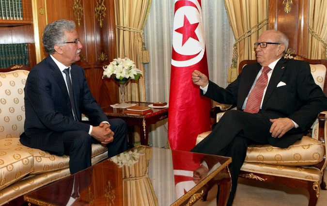 Béji Caïd Essebsi reçoit Hamma Hammami à Carthage