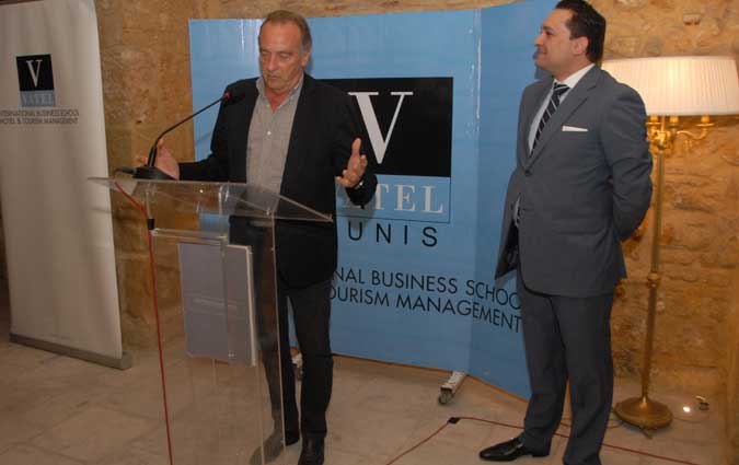 Yves Lecoq parrain de promotion à VATEL de Tunis
