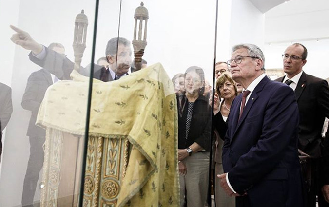 Le président allemand au musée national du Bardo