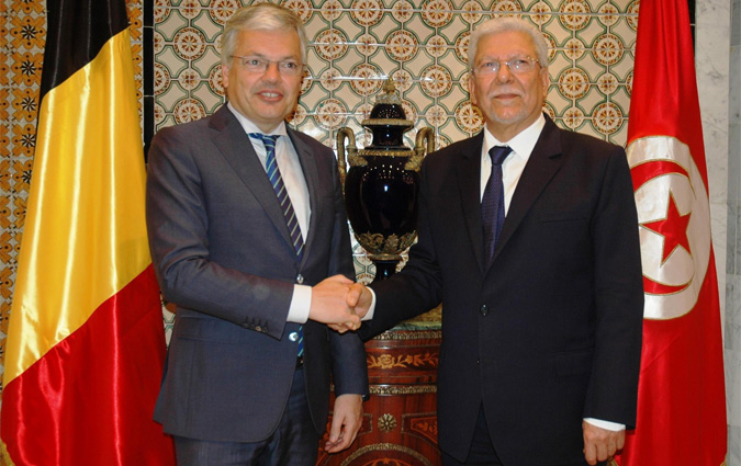 Taieb Baccouche reçoit son homologue belge en visite de travail en Tunisie