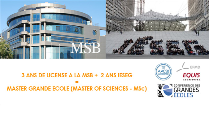Un nouveau partenariat entre la MSB et la Grande École française l'IÉSEG