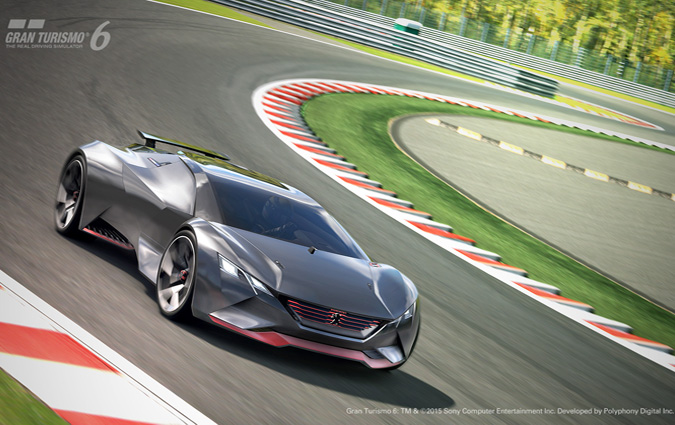 Vision Gran Turismo, la super car de Peugeot propose aux gamers, qui fait le 0  100 en 1''73