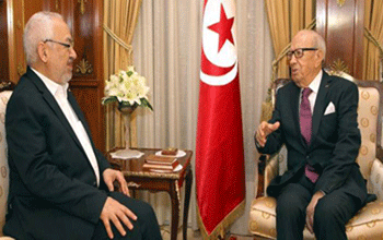 Béji Caïd Essebsi reçoit Rached Ghannouchi