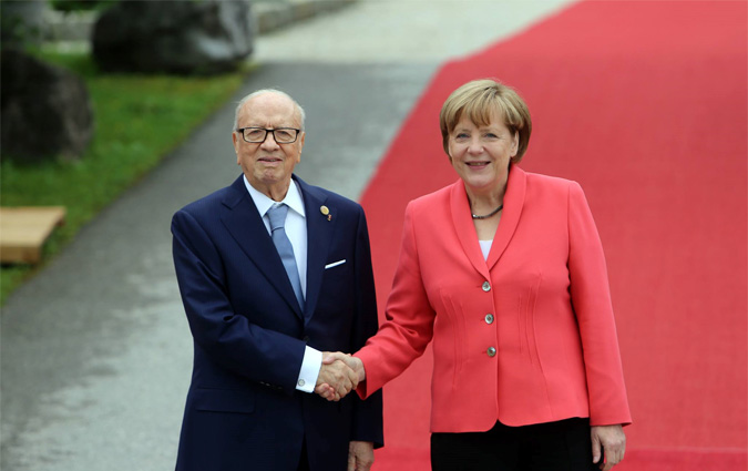 Angela Merkel accueille Béji Caïd Essebsi en Allemagne