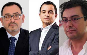 Sofine Ben Hamida, Hamza Belloumi et Noureddine Ben Ticha, accuss d'association de malfaiteurs