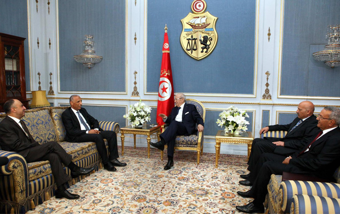 Béji Caïd Essebsi reçoit les premiers présidents des Cours des comptes et de cassation