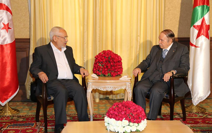 Rached Ghannouchi reu par Abdelaziz Bouteflika 
