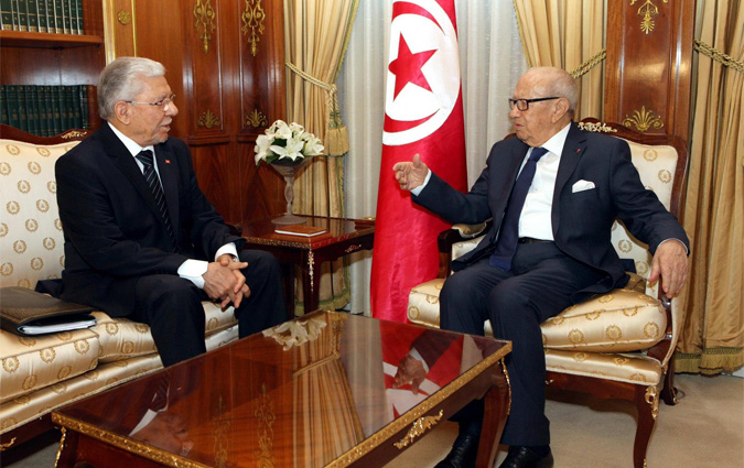 Béji Caïd Essebsi reçoit Taïeb Baccouche