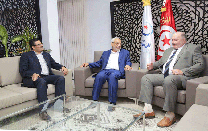 Rached Ghannouchi reçoit l'ambassadeur de Russie sortant
