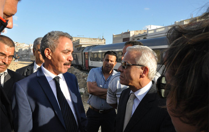 Ben Romdhane et Arfaoui au Bardo pour inspecter l'avancement des travaux de construction du RFR de Tunis

