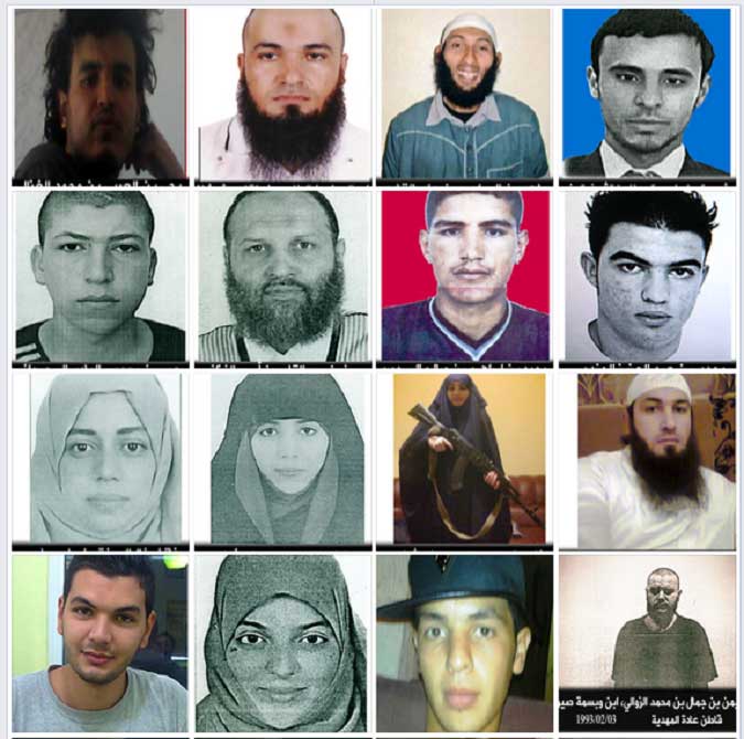 Le ministère de l'Intérieur publie un avis de recherche concernant 16 présumés terroristes