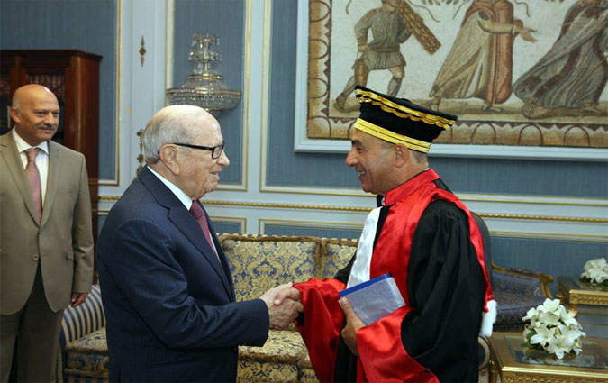 Béji Caïd Essebsi reçoit le rapport annuel du Tribunal administratif