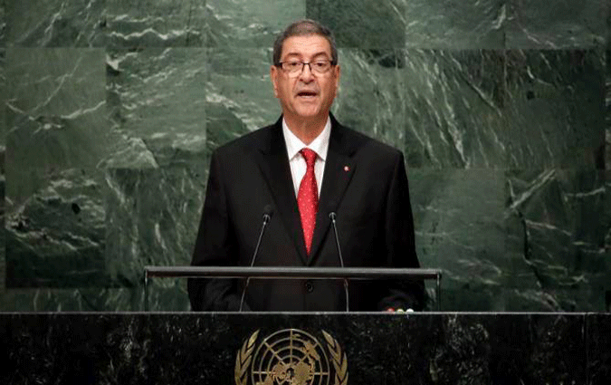 Habib Essid donne une allocution sur l'égalité des sexes à New York