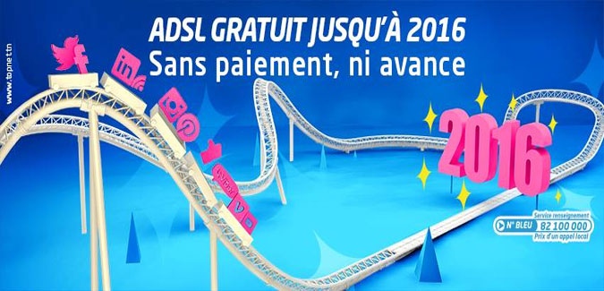 Topnet lance la promotion « ADSL gratuit jusqu'en 2016, sans paiement ni avance» !