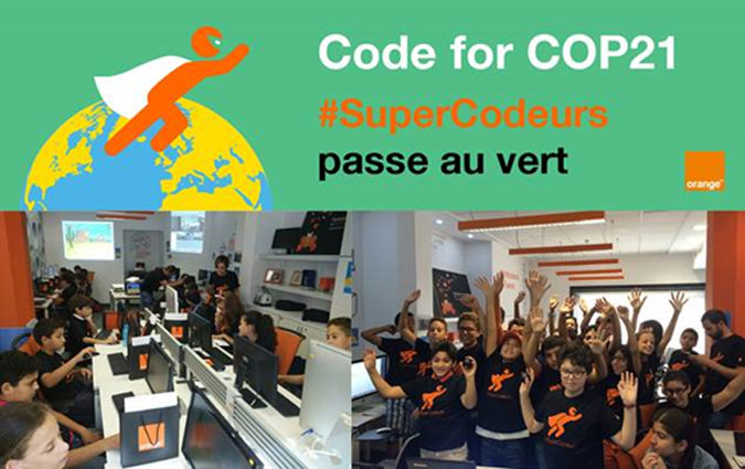 Orange Developer Center : Festival #SuperCodeurs et lancement du Code for COP21  Codons pour la plante 