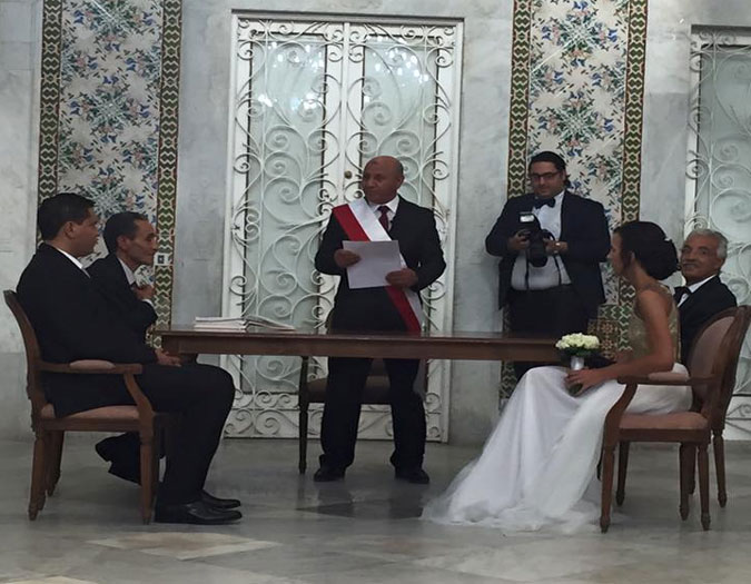 Le rédacteur en chef de Business News Marouen Achouri célèbre son mariage