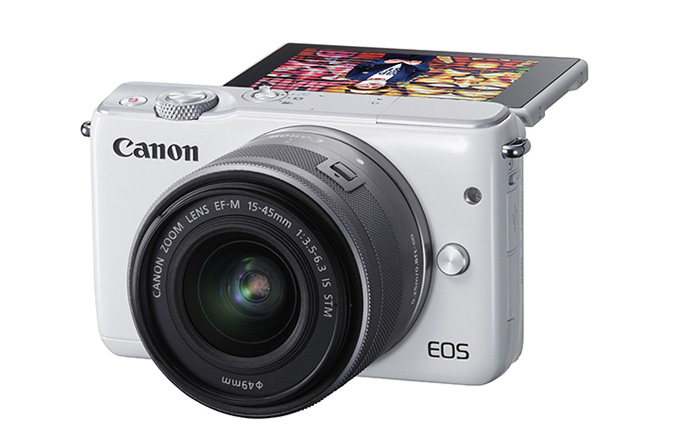 Canon présente son nouvel appareil photo à objectifs interchangeables, l'EOS M10