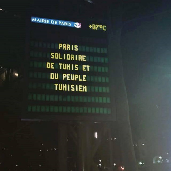 Paris affiche sa solidarité avec Tunis et le peuple tunisien