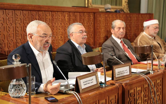 Rached Ghannouchi préside les travaux de la réunion annuelle du bloc d'Ennahdha à l'ARP