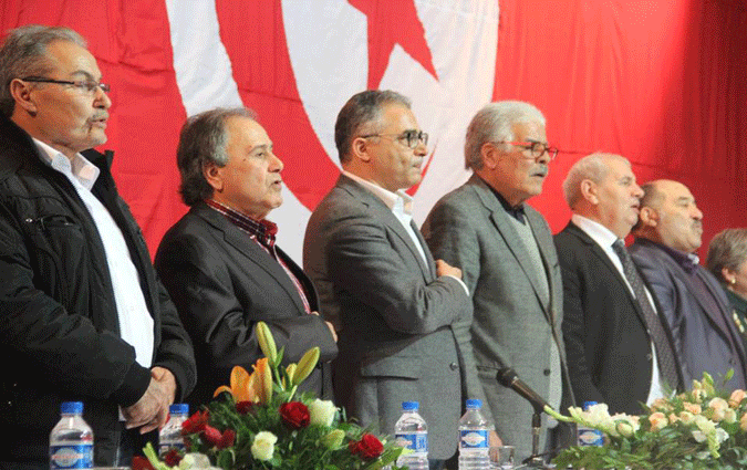 Mohsen Marzouk en meeting à Hammamet