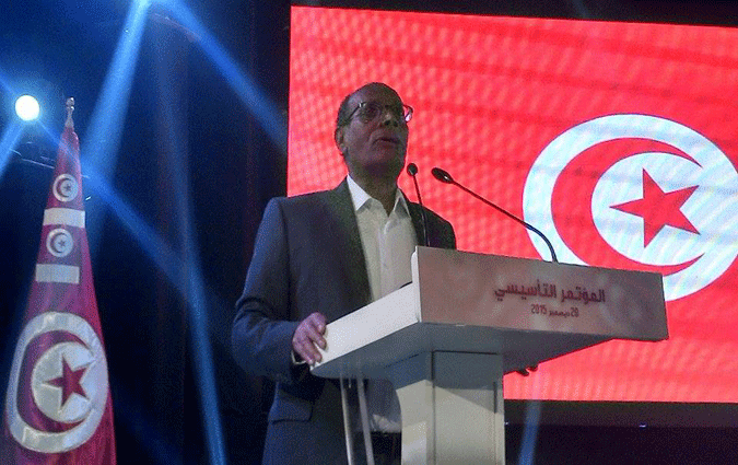 Moncef Marzouki présente son parti, le Mouvement Tunisie Volonté
