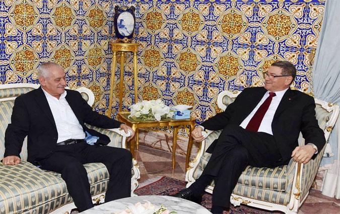 Habib Essid reçoit Houcine Abassi