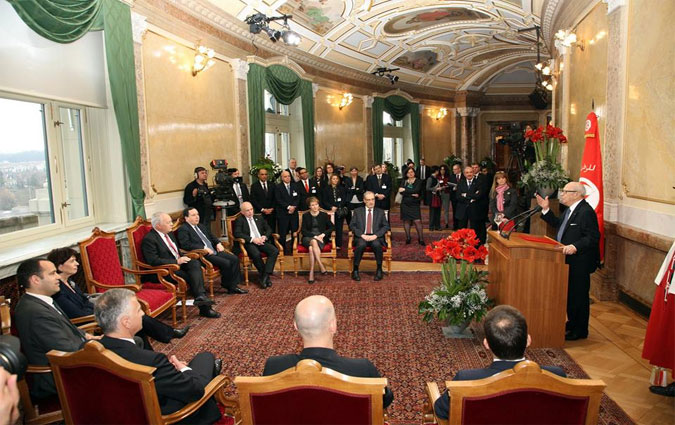 En Suisse, Bji Cad Essebsi confond Schengen et Union europenne
