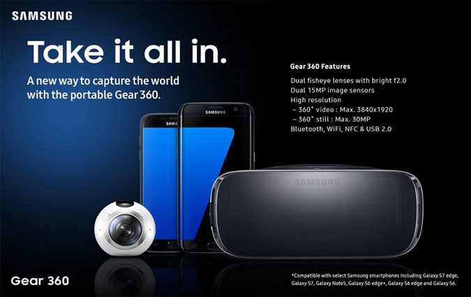 Samsung présente en première mondiale ses nouveautés, les Galaxy S7, Galaxy S7 Edge et Gear 360