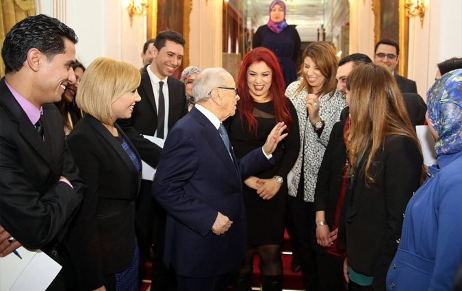 Béji Caïd Essebsi rencontre les jeunes députés de l'assemblée