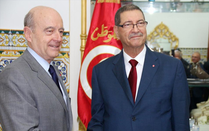 Habib Essid reoit Alain Jupp  Dar Dhiafa
