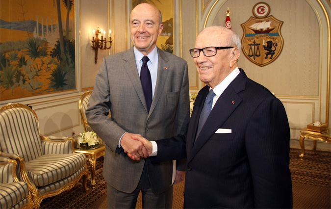 Bji Cad Essebsi s'entretient avec Alain Jupp
