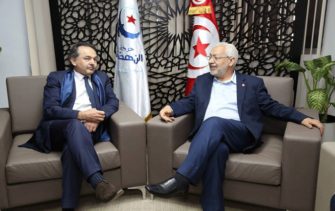 Rached Ghannouchi reçoit Gilles Kepel