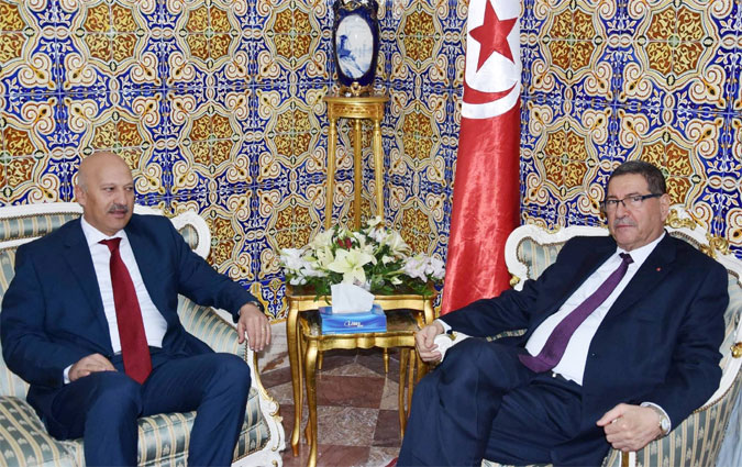 Habib Essid reoit Ridha Belhaj