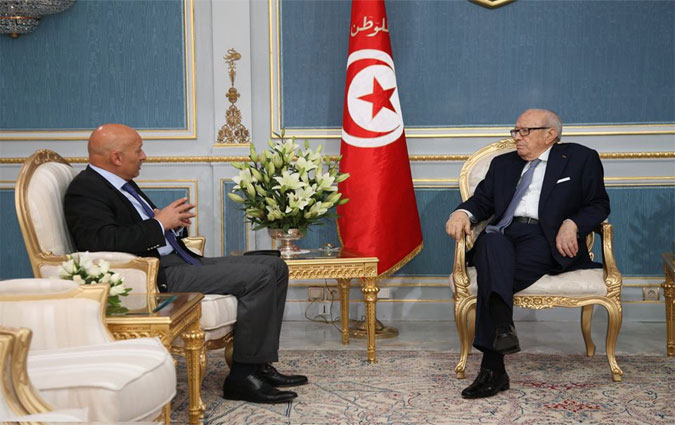 Ridha Belhaj reçu au palais présidentiel de Carthage