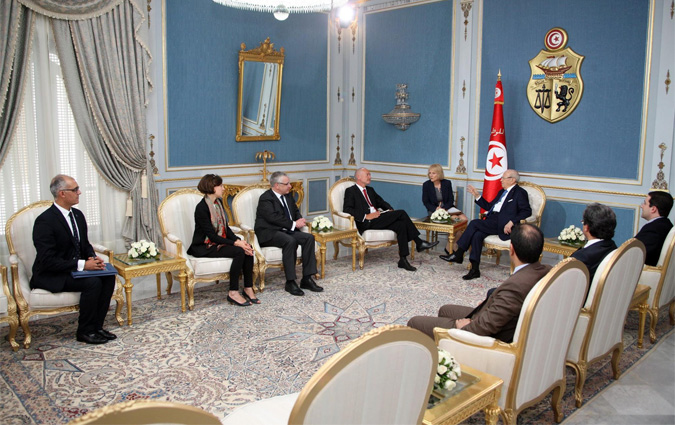 Béji Caïd Essebsi reçoit le coordinateur de l'Union chrétienne-démocrate d'Allemagne