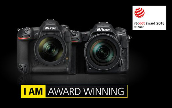 Les Nikon D5 et D500 reçoivent le Red Dot Award Product Design 2016