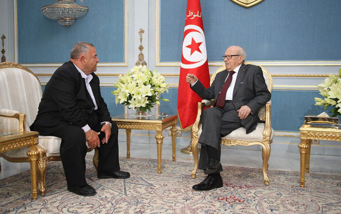 Béji Caïd Essebsi reçoit Perez Trabelsi