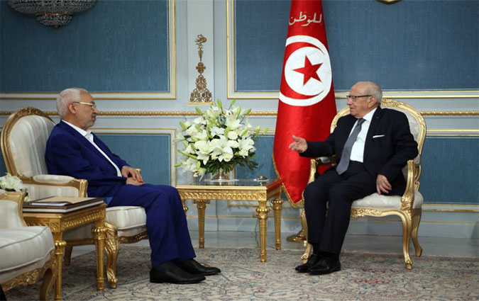 Béji Caïd Essebsi reçoit Rached Ghannouchi