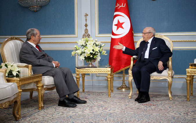 Béji Caïd Essebsi reçoit Mohamed Ennaceur