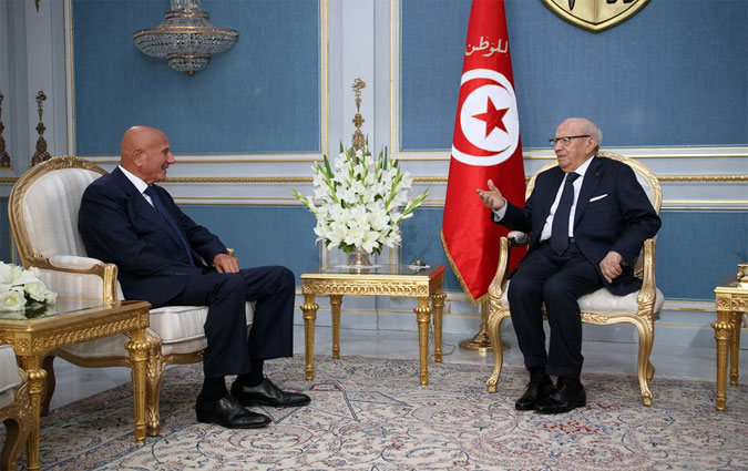 Béji Caïd Essebsi reçoit Ahmed Néjib Chebbi et Mehdi Ben Gharbia