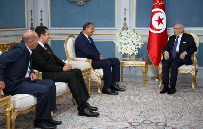 Béji Caïd Essebsi reçoit une délégation d'Al Jomhouri