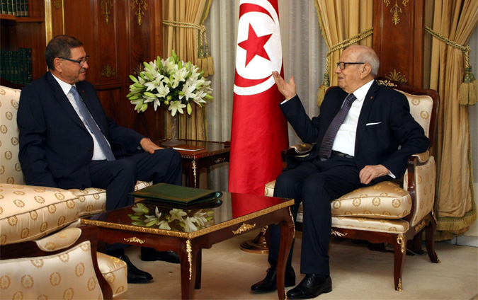 L'économie, la sécurité et le gouvernement d'union nationale au cœur d'une rencontre Caïd Essebsi-Essid