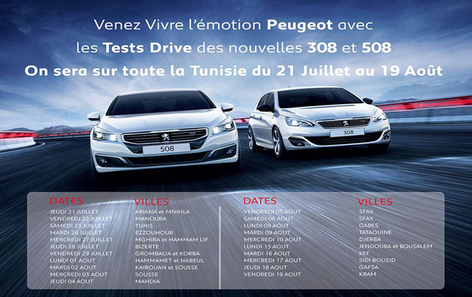 Stafim lance le Test Drive Tour Peugeot