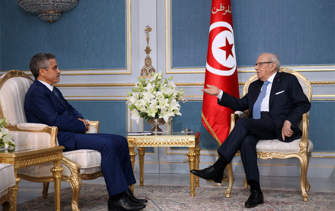 Béji Caïd Essebsi reçoit Chafik Sarsar
