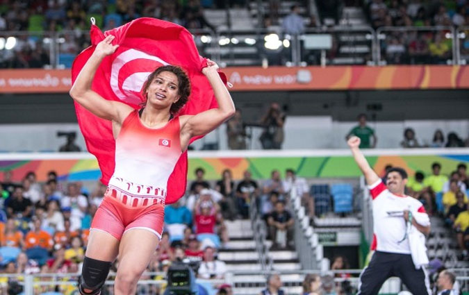 La lutteuse tunisienne Marwa Amri remporte la mdaille de Bronze aux JO de Rio